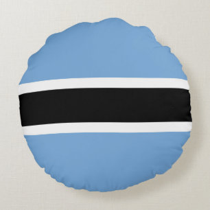 Botswana flagga rund kudde