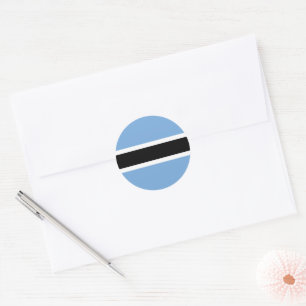 Botswana flagga runt klistermärke