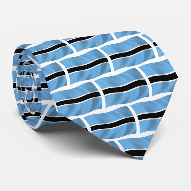 Botswana Flagga Slipöverstopp Slips (Rullad)