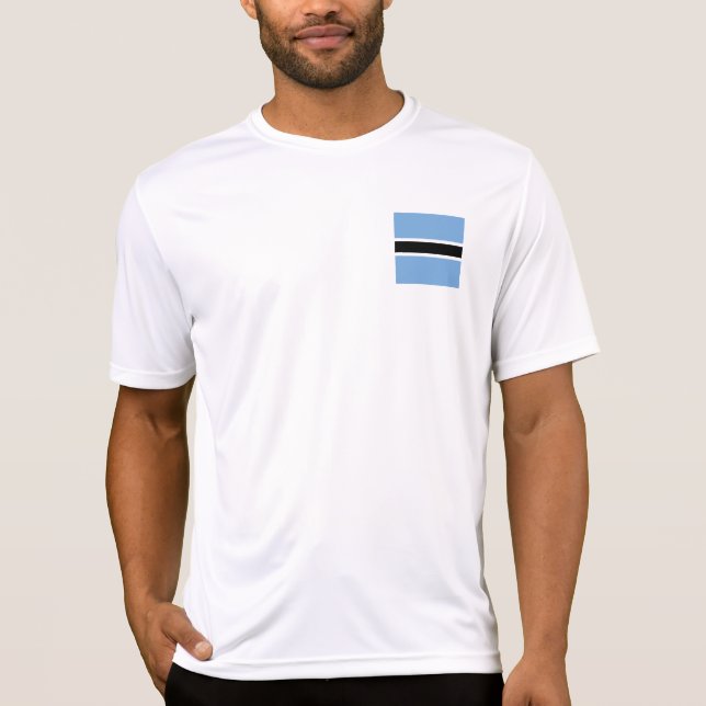 Botswana flagga t shirt (Framsida)