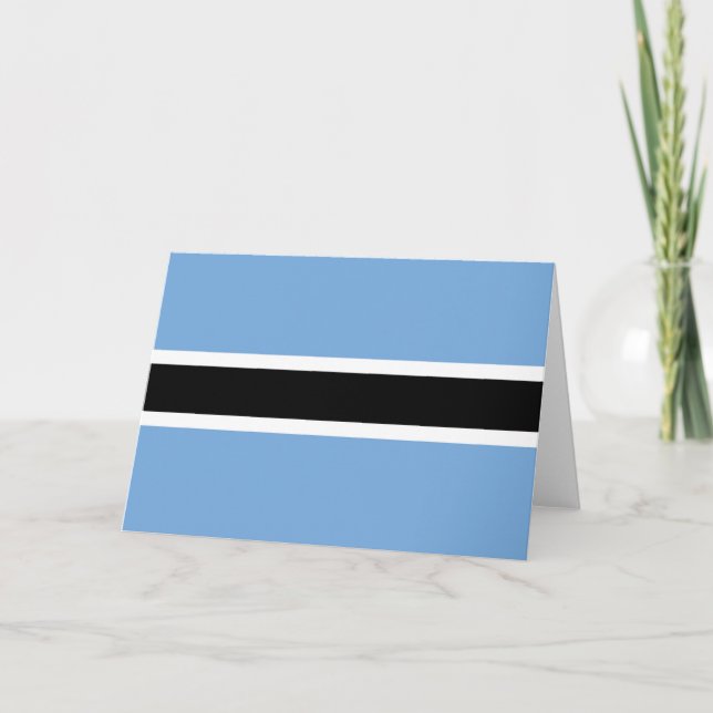 Botswana flagga tack kort (Framsida)