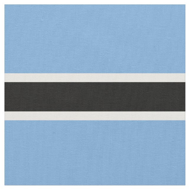 Botswana flagga tyg (Närbild)