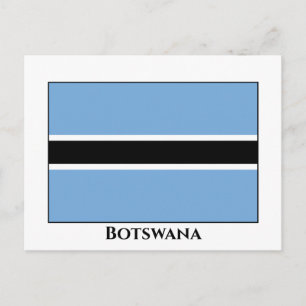 Botswana Flagga Vykort