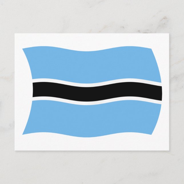 Botswana Flagga vykort (Framsida)