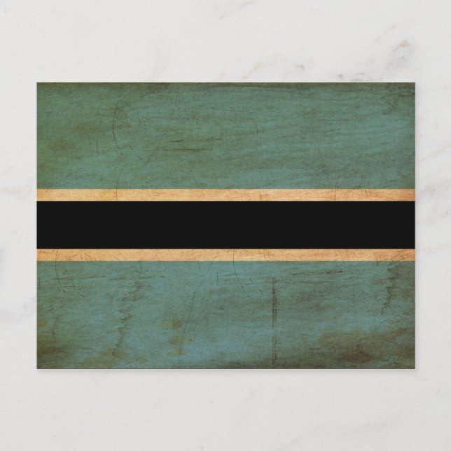 Botswana Flagga Vykort (Framsida)