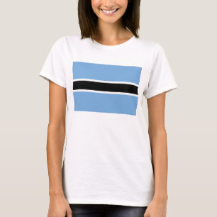 Botswana Flagga x Karta T-Shirt