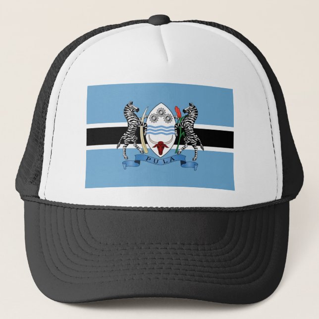 Botswana Jackar Arm/ Flagga Keps (Framsida)