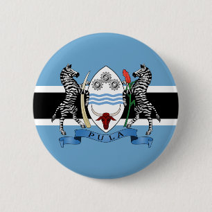 Botswana Jackar Arm/ Flagga Knapp