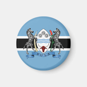 Botswana Jackar Arm/ Flagga Magnet