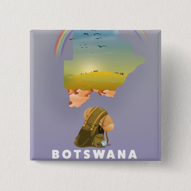 Botswana karta knapp (Framsida)