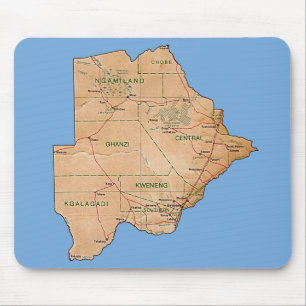 Botswana Karta Mousepad Musmatta