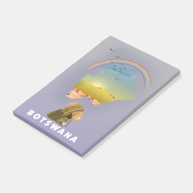 Botswana karta post-it block (Vinklad)