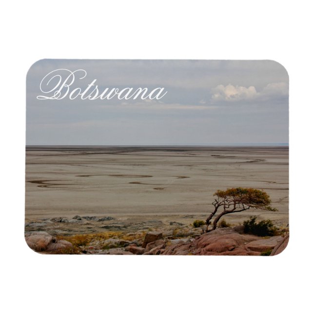 Botswana Kubu Baobab Island Go Travel Magnet (Horisontell)