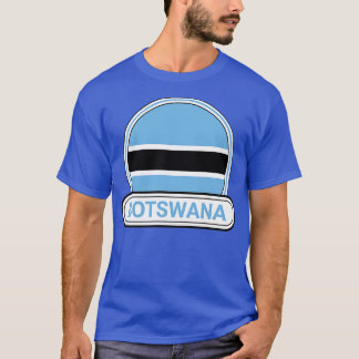 Botswana Land Badge Botswana Flagga T Shirt