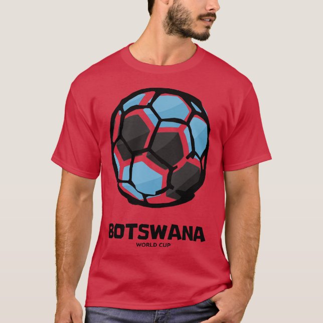 Botswana Land Flagga T Shirt (Framsida)