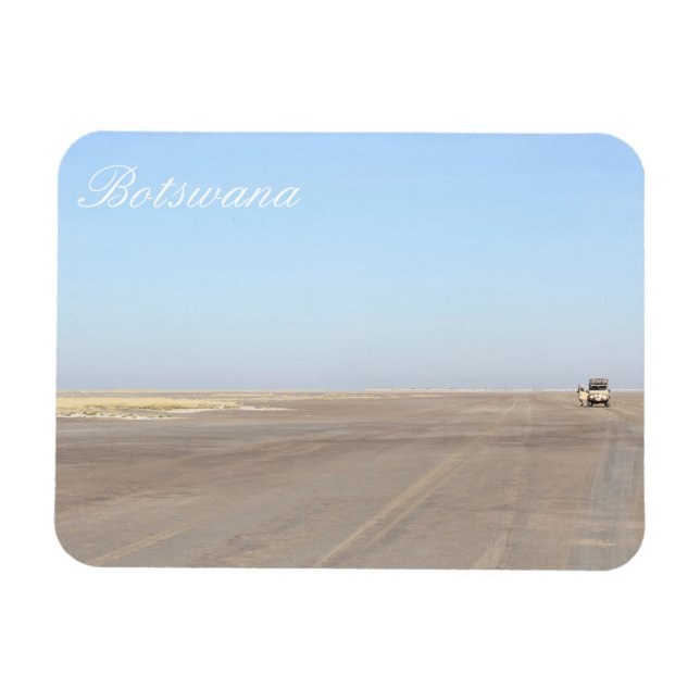 Botswana Ligcape Salt Pans Savannah Magnet (Horisontell)