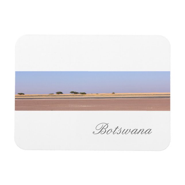 Botswana Ligcape Salt Pans Savannah Magnet (Horisontell)
