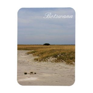 Botswana Ligcape Salt Pans Savannah Magnet