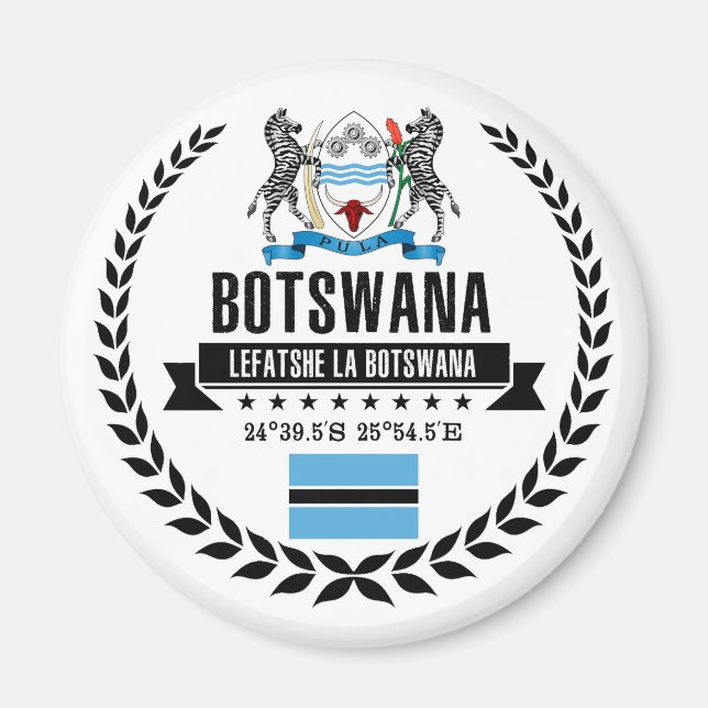 Botswana Magnet (Framsidan)