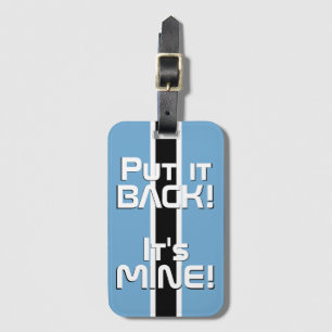 Botswana National Flagga Funny Patriotic Bagagebricka