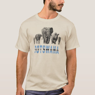 Botswana Pride Big 5 Wildlife for Botswana Fläkt T Shirt