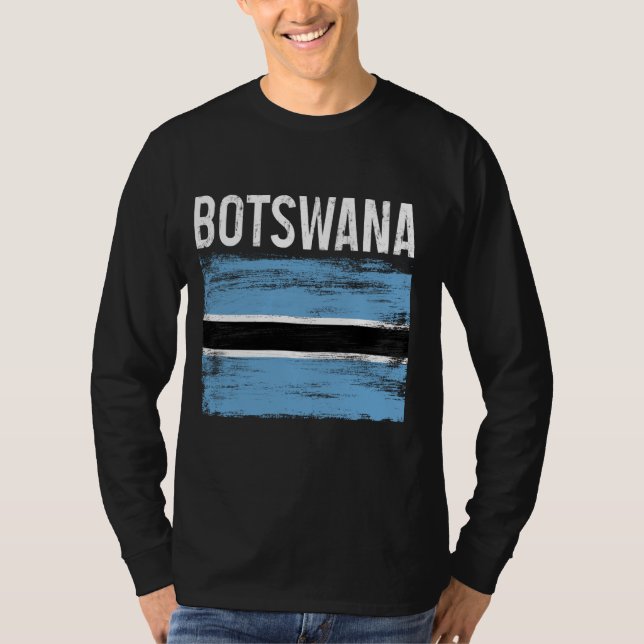 Botswana Pride Botswanan Flagga African Roots Heri T Shirt (Framsida)