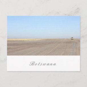 Botswana Salt Pans Savannah Gräslandskap Vykort