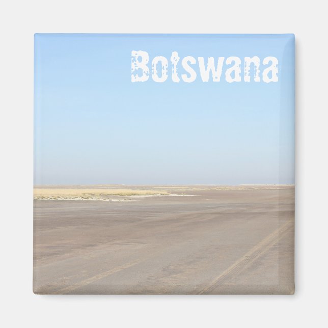 Botswana Salt Pans Savannah Savanna Nature Magnet (Framsidan)
