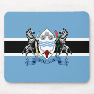 Botswana statsvapen/ flagga musmössa musmatta