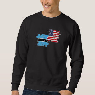 Botswana Usa Kärlek Roots Botswanan American Flagg Lång Ärmad Tröja