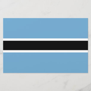 Botswanas flag (Botswana) Brevpapper