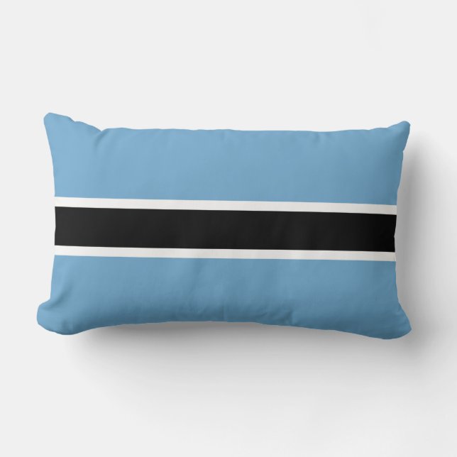 Botswanas flag (Botswana) Lumbarkudde (Framsida)