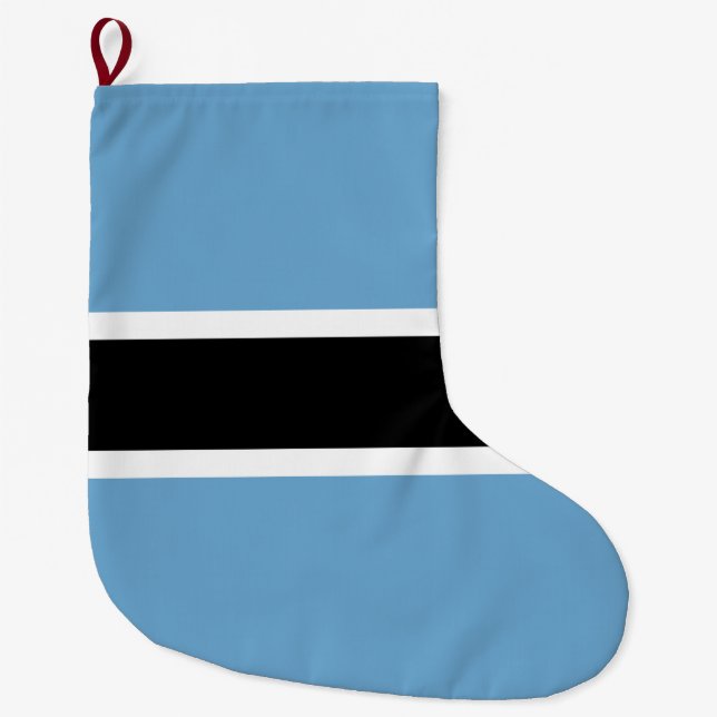 Botswanas flag (Botswana) Stor Julstrumpa (Framsidan)