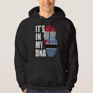 Botswansk och österrikisk mix DNA Flagga Arv Hoodie