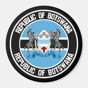 Botswansk rundaEmblem Magnet