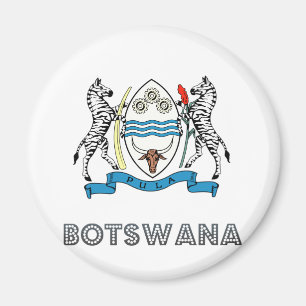 Botswansk vapensköld magnet