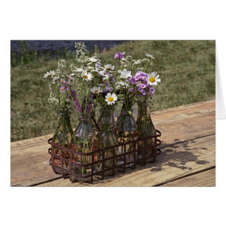 Bottenblommor Hälsningskort