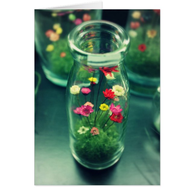 Bottenblommor Hälsningskort (Framsidan)