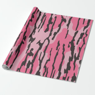 Bottenland Camo Rosa för Kvinnor och Flickor Presentpapper