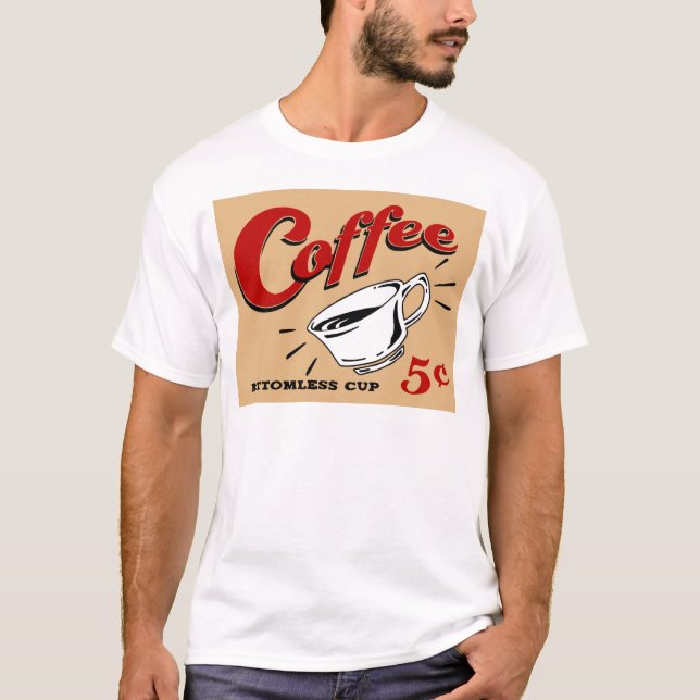 Bottenlös kopp för kaffe tröja (Framsida)