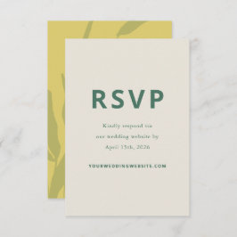 Bottenskiss Citronbröllop Svarskort OSA Kort