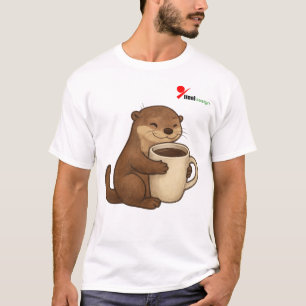 "Bottentott helt besatt av kaffe" T-Shirt Söt ut