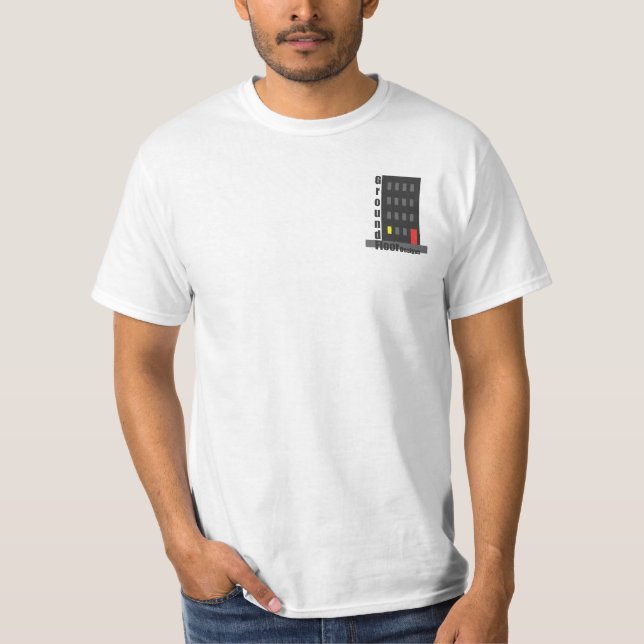 Bottenvåningdesigner T-shirt (Framsida)