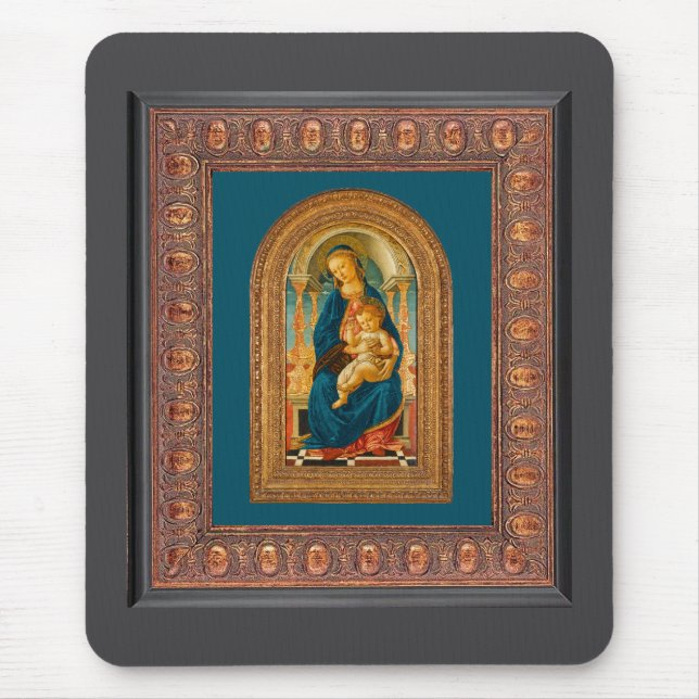 Botticelli (1445-1510) Madonna & Child Enthroned C Musmatta (Framsidan)