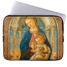 Botticelli (1445-1510) Madonna & Child Enthroned Laptop Fodral