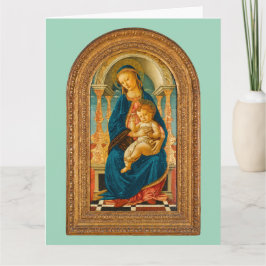 Botticelli (1445-1510) Madonna & Child Enthroned Tack Kort