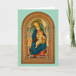 Botticelli (1445-1510) Madonna & Child Enthroned Tack Kort
