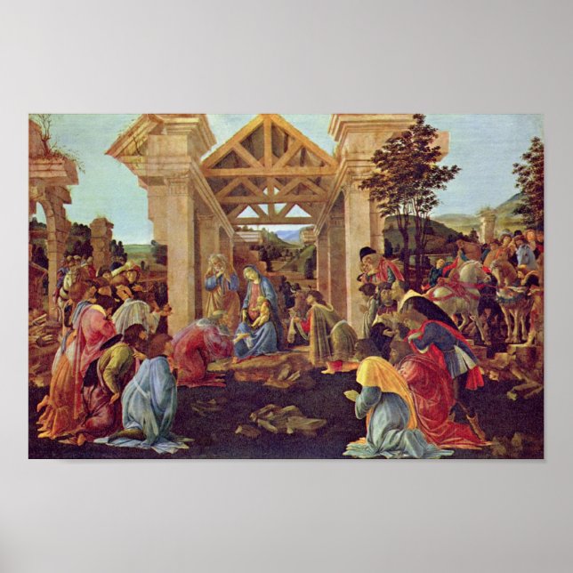 Botticelli-Adoration of the Magi (Washington) Poster (Framsidan)