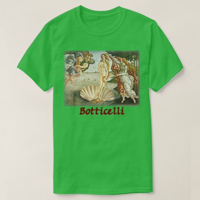 Botticelli Birth of Venus 2 T Shirt (Design framsida)