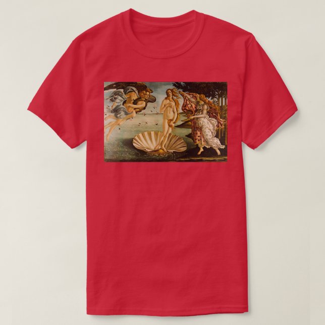 Botticelli Birth of Venus 4 T Shirt (Design framsida)